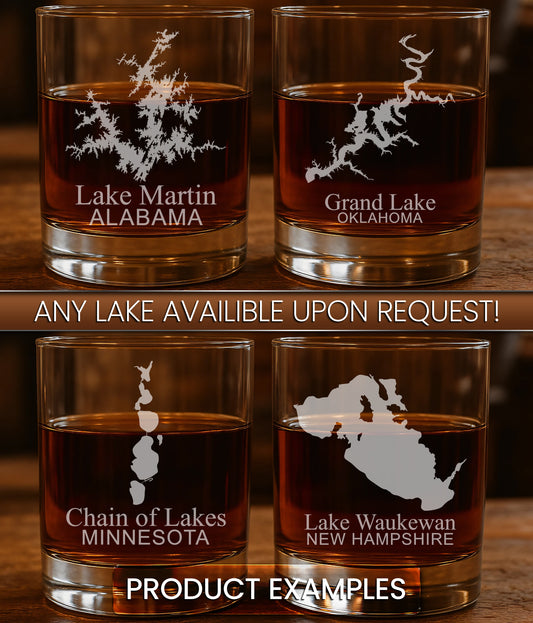 Custom Slate Coasters of ANY Lake. Set of 4! FREE SHIPPING. Great for the lake house or cabin, fishing spot, or camping