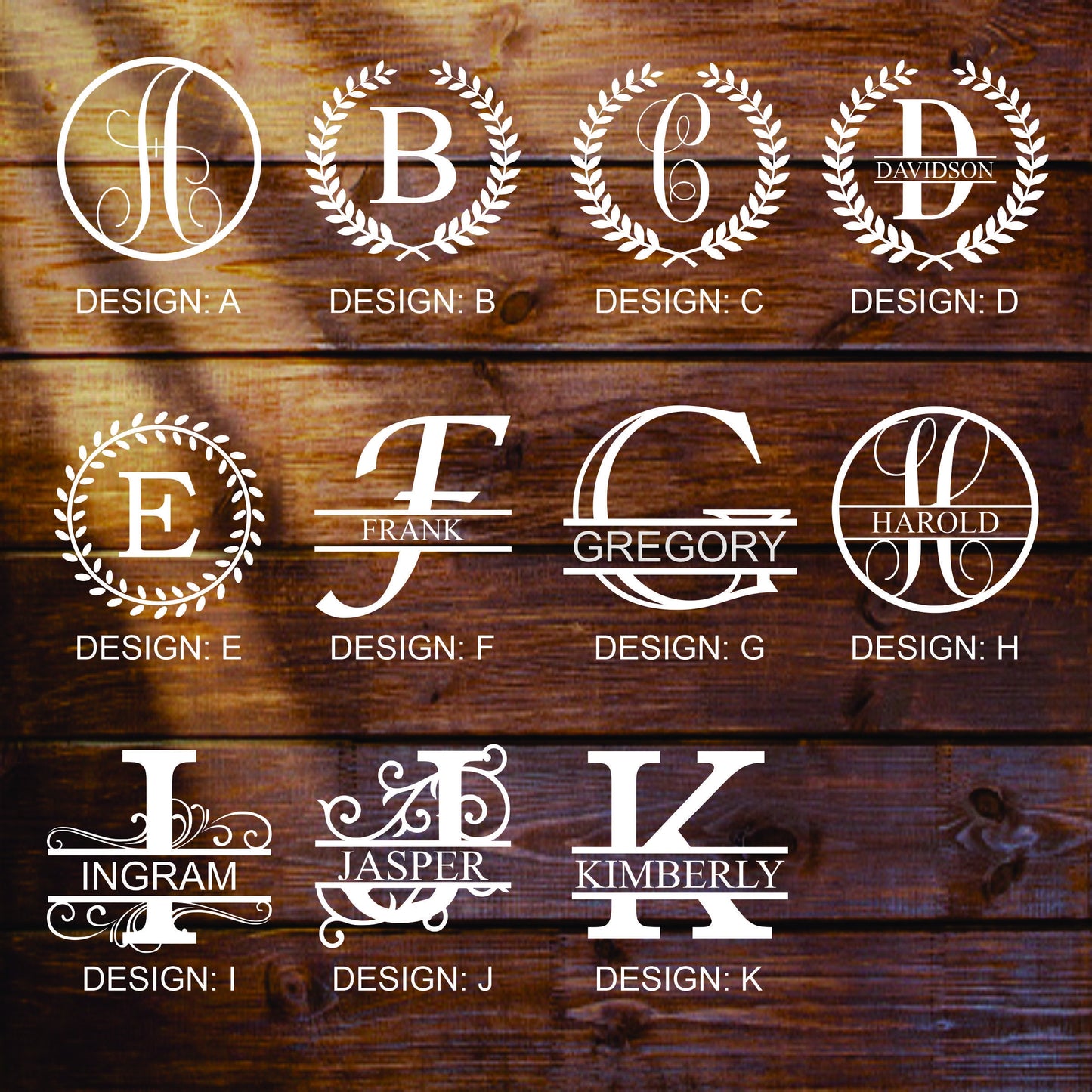 Custom Slate Monogram coasters. Set of 4! FREE SHIPPING