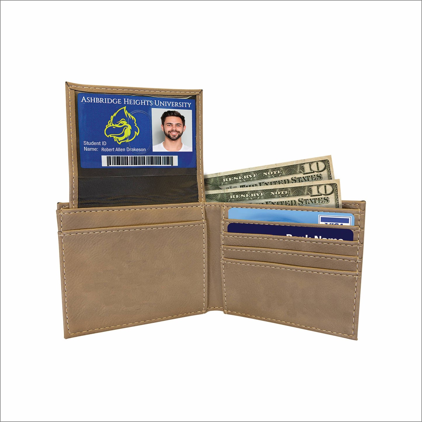 Personalized Wallet, Men's Wallet, Gift For Him, Thin Minimalist style wallet, Husband Gift, Groomsman Gift, Husband Gift, Engraved wallet