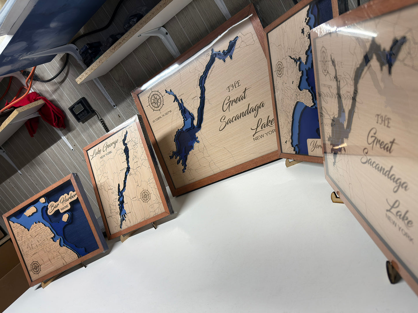 Amston Lake, Connecticut Depth Map - Any Lake, Pond, or Reservoir - Unique Home Decor, Wall Art