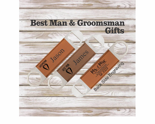 Custom Laser Engraved Bottle Openers for Best Man and Groomsman Wedding Party Gifts. FREE SHIPPING