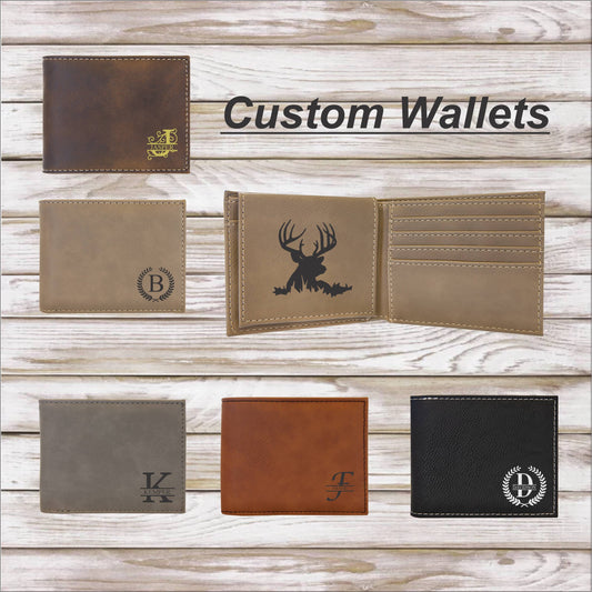 Personalized Wallet, Men's Wallet, Gift For Him, Thin Minimalist style wallet, Husband Gift, Groomsman Gift, Husband Gift, Engraved wallet